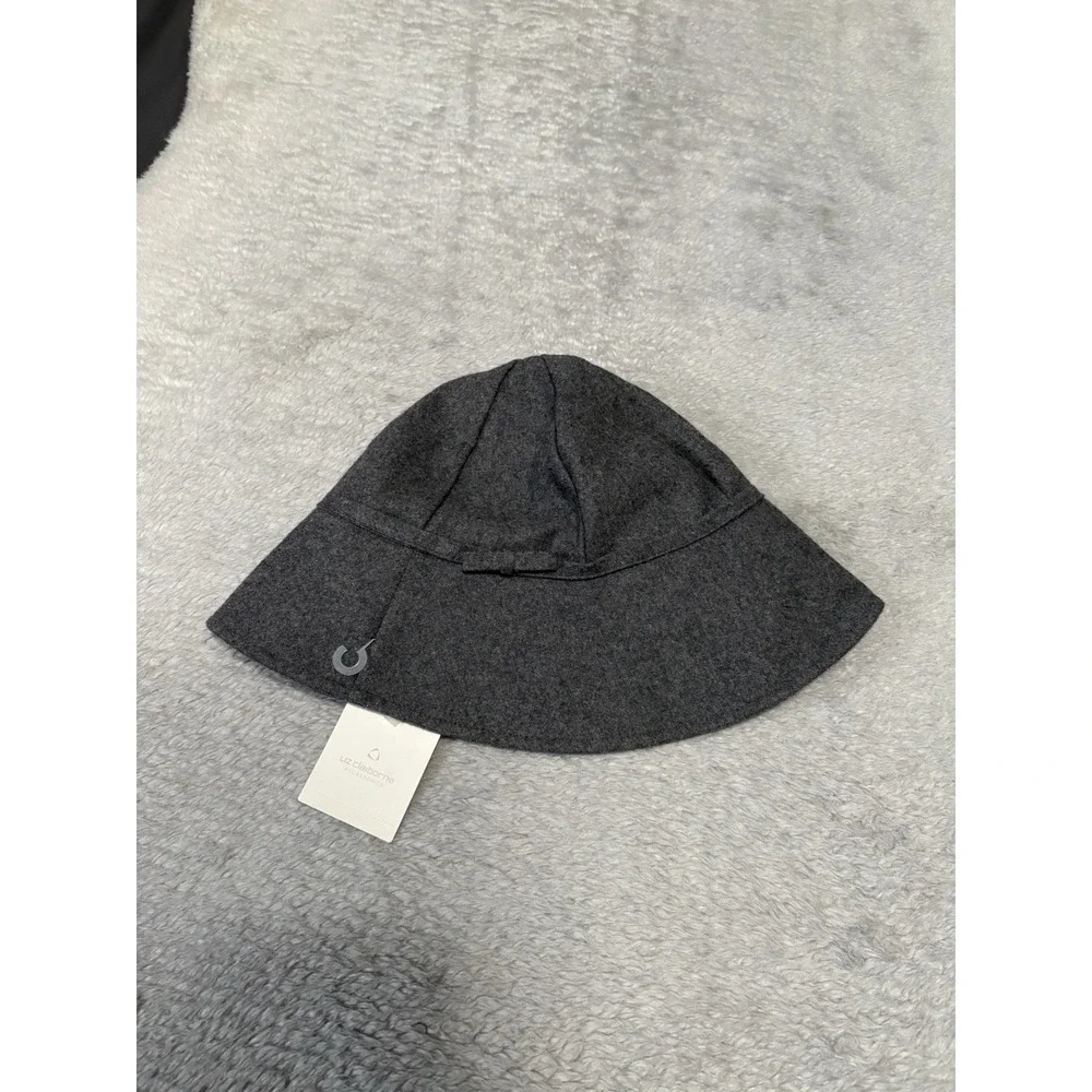 New Liz Claiborne Women's Gray Wool Blend‎ Bucket Hat NWT One Size